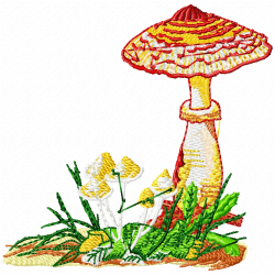 Mushroom Embroidery Design 3 Mushroom Embroidery Design 3